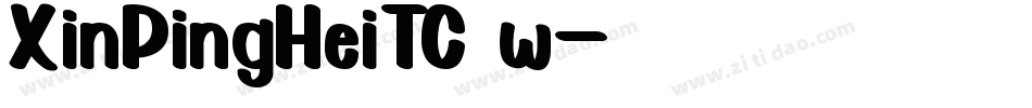 XinPingHeiTC w字体转换